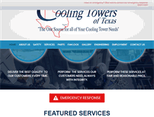 Tablet Screenshot of coolingtowersoftexas.com